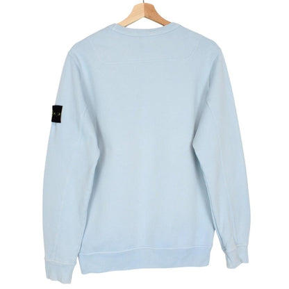 Stone Island AW 2023 Blue Cotton Sweatshirt Jumper
