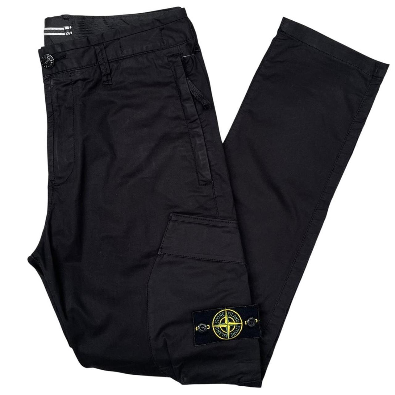 Stone Island SS 2019 Black RE-T Fit Cargo Trousers