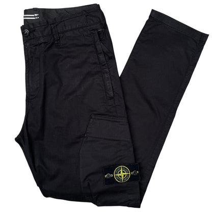 Stone Island SS 2019 Black RE-T Fit Cargo Trousers