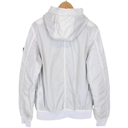 Stone Island AW 2018 Grey Full Zip Lamy Flock Nylon Hooded Jacket