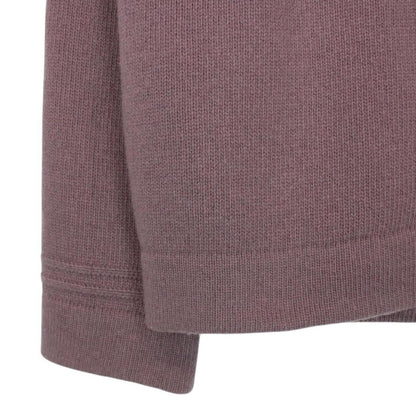 Stone Island AW 2018 Mauve Pink Wool Blend Knit Full Zip Jumper
