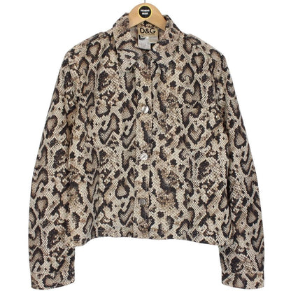 Dolce &amp; Gabbana Multicoloured Snakeskin Nylon Jacket