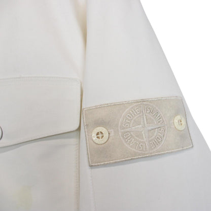 Stone Island Ghost AW 2017 White Tank Shield Waterproof Down Lined Jacket