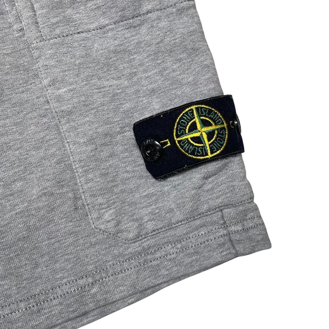 Stone Island Grey Cotton Jogger Shorts