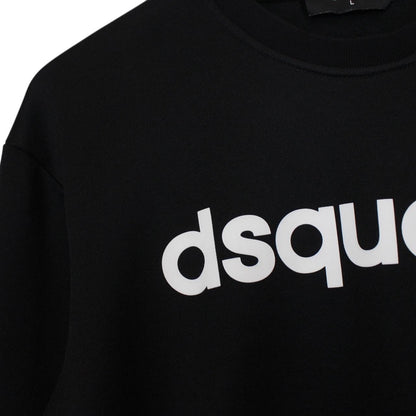 Dsquared2 Black and White Logo Print Sweatshirt Jumper