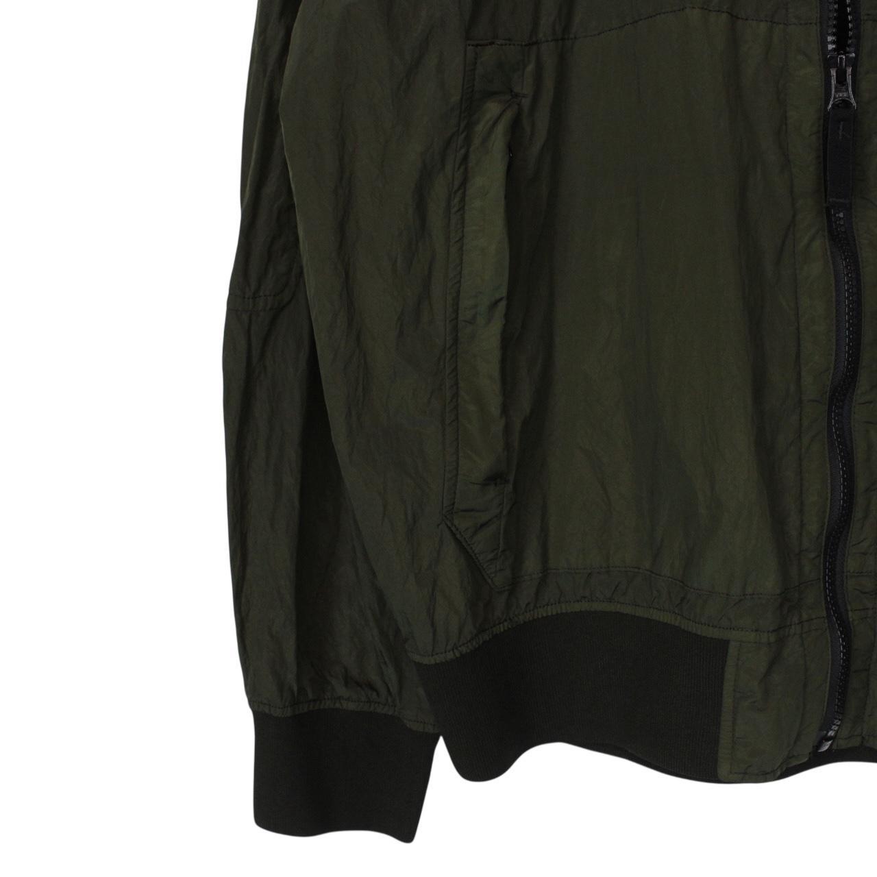 Stone Island SS 2018 Nylon Metal Watro Khaki Green Hooded Jacket