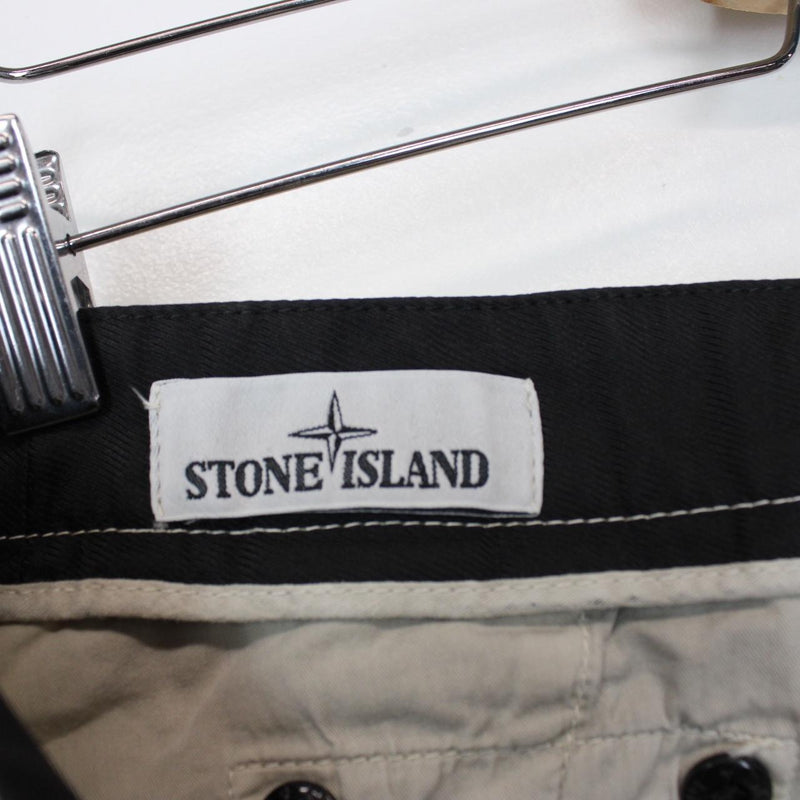 Stone Island SS 2019 Beige Bermuda Cotton Cargo Shorts