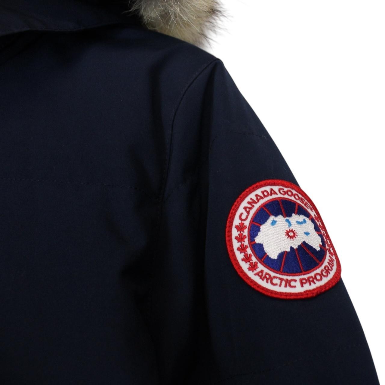 Canada Goose Atlantic Blue Chelsea Parka Heritage Down Jacket with Fur Trim