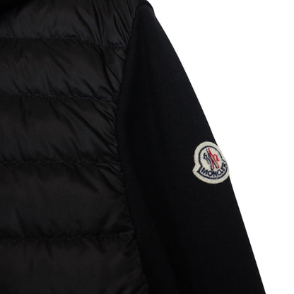 Moncler Black Full Zip Down Maglia Cardigan Jacket
