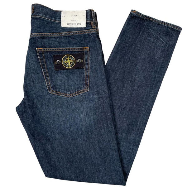 Stone Island AW 2014 Navy Blue RE-T Fit Denim Jeans