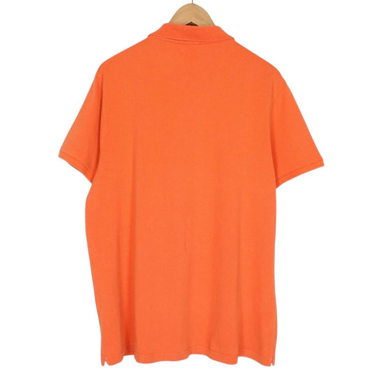 Moncler Maglia Manica Corta Orange Short Sleeve Cotton Polo Shirt