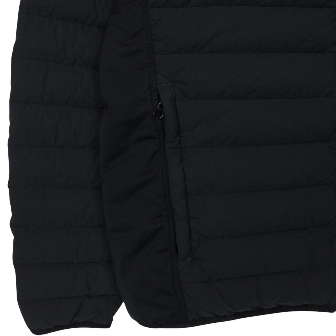 Stone Island AW 2020 Black Loom Woven Chambers Stretch Nylon TC Down Jacket