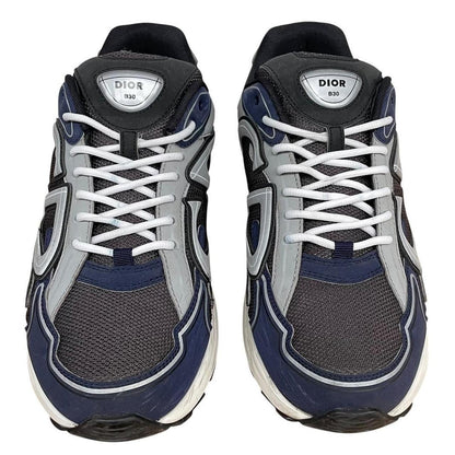 Dior B30 Navy Blue and Grey Mesh Trainers