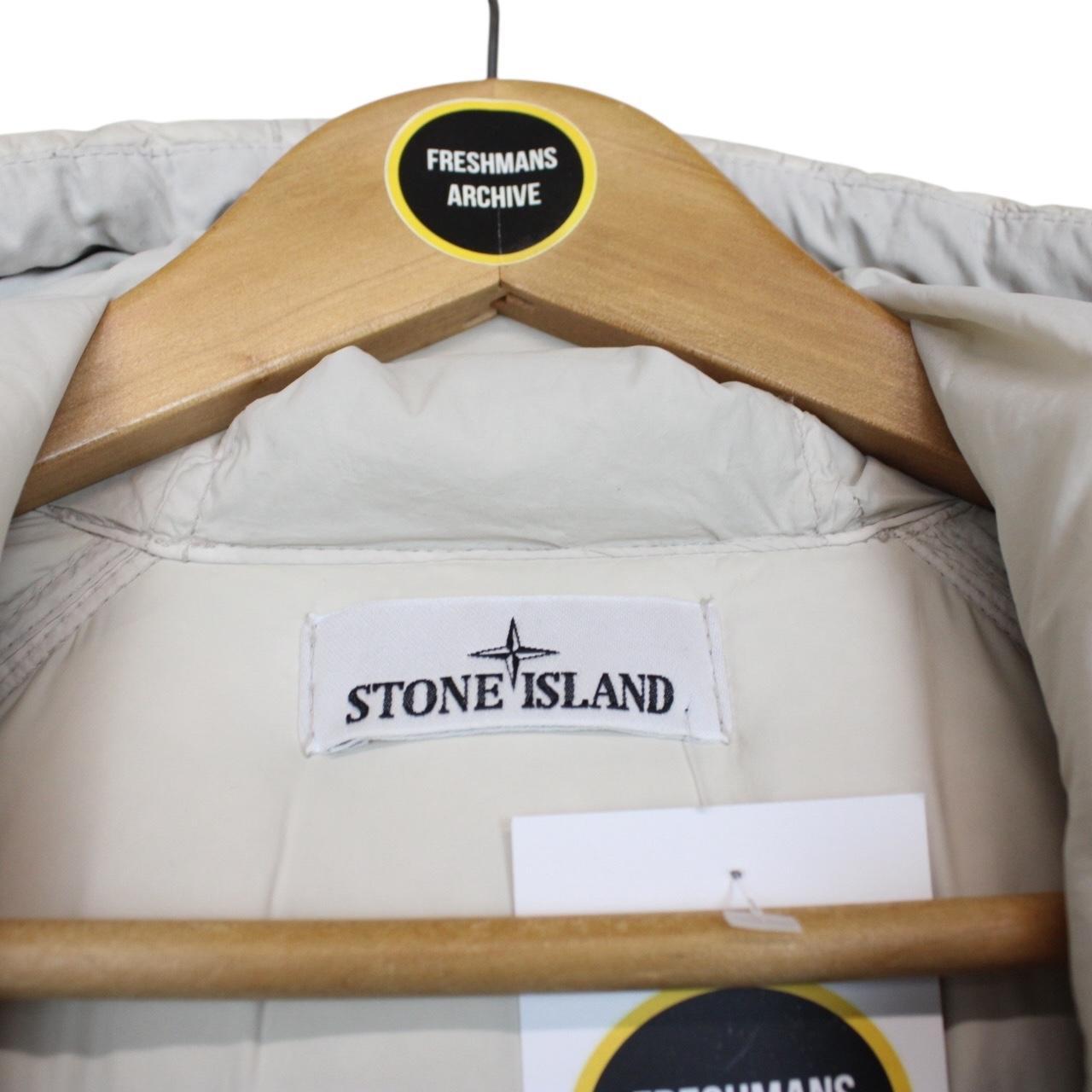 Stone Island AW 2023 Beige Garment Dyed Crinkle Reps R-NY Down Puffer Jacket