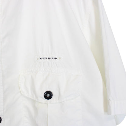 Vintage Stone Island SS 1998 White Short Sleeve Cotton Shirt