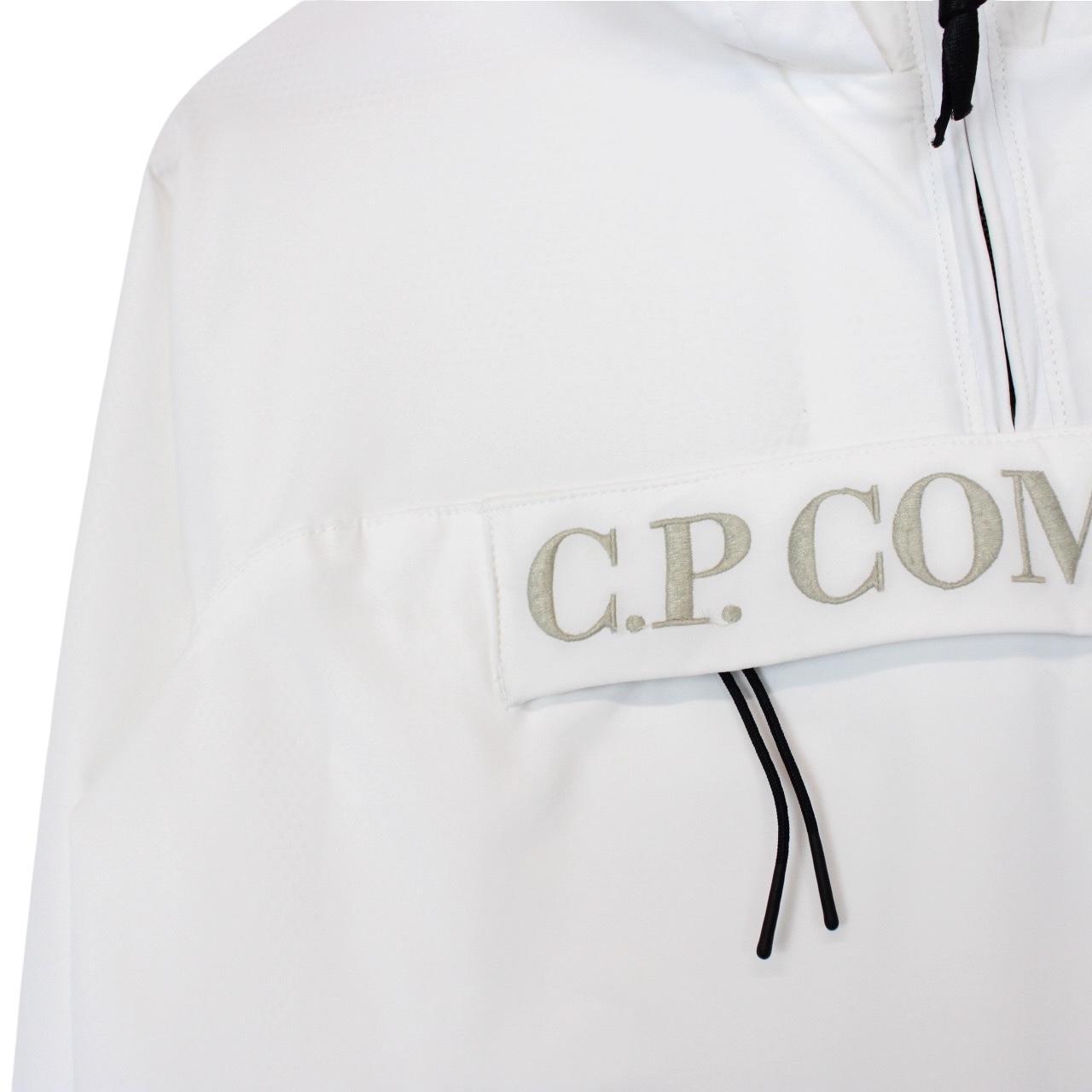 CP Company White Pro Tek 1/4 Zip Windbreaker Jacket