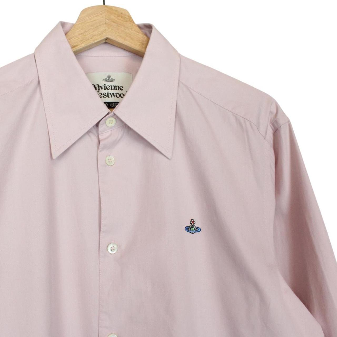 Vivienne Westwood Pink Long Sleeve Orb Cotton Shirt
