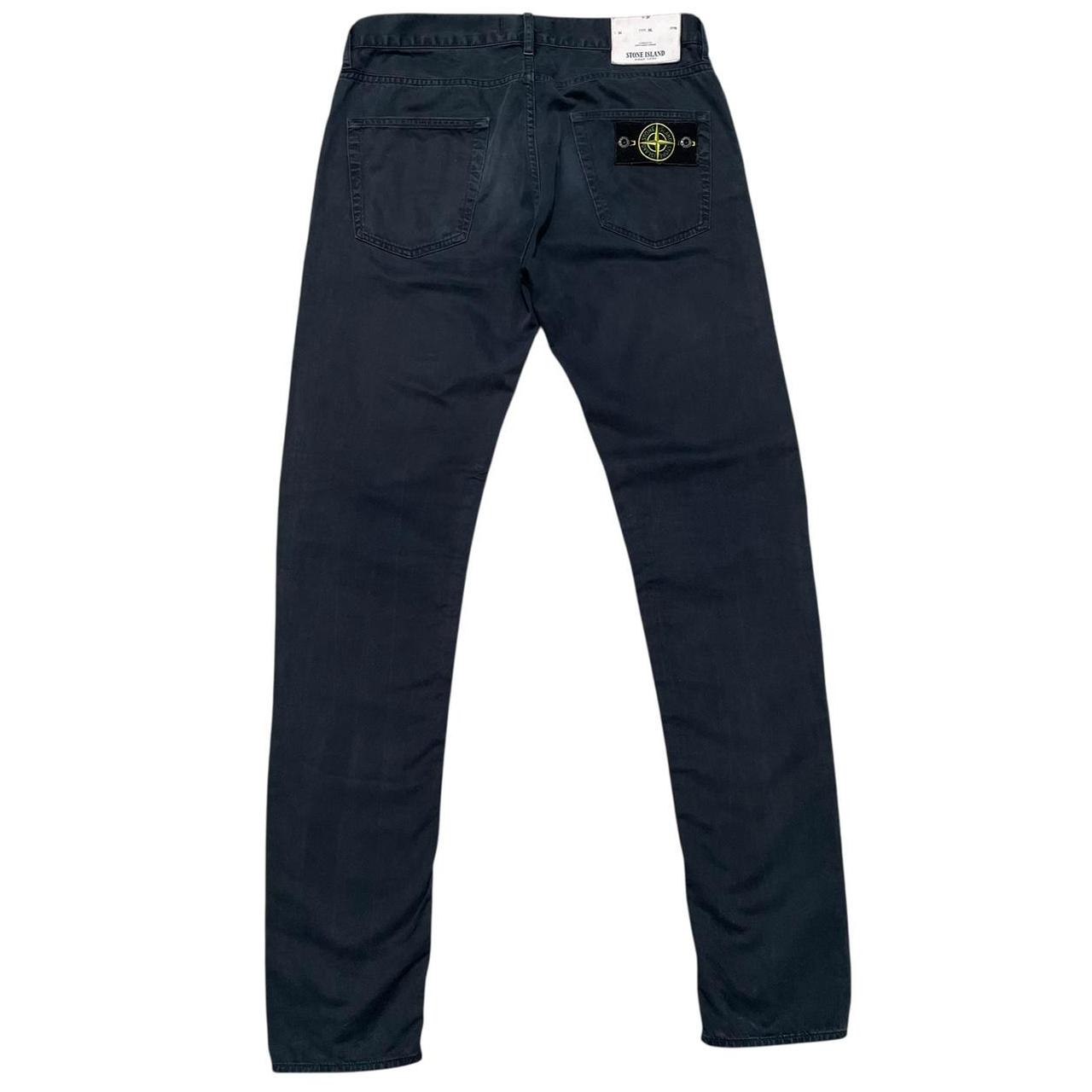 Stone Island SS 2017 Black Slim Fit Cotton Trousers