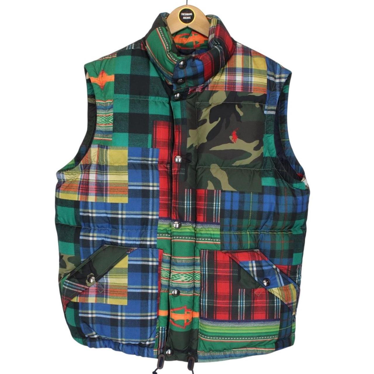 Polo Ralph Lauren Multicoloured Patchwork Down Gilet / Bodywarmer
