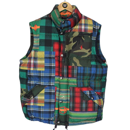 Polo Ralph Lauren Multicoloured Patchwork Down Gilet / Bodywarmer