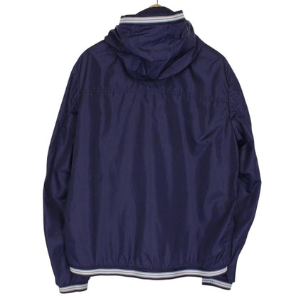 Moncler Jeanluc Navy Blue Full Zip Nylon Hooded Jacket