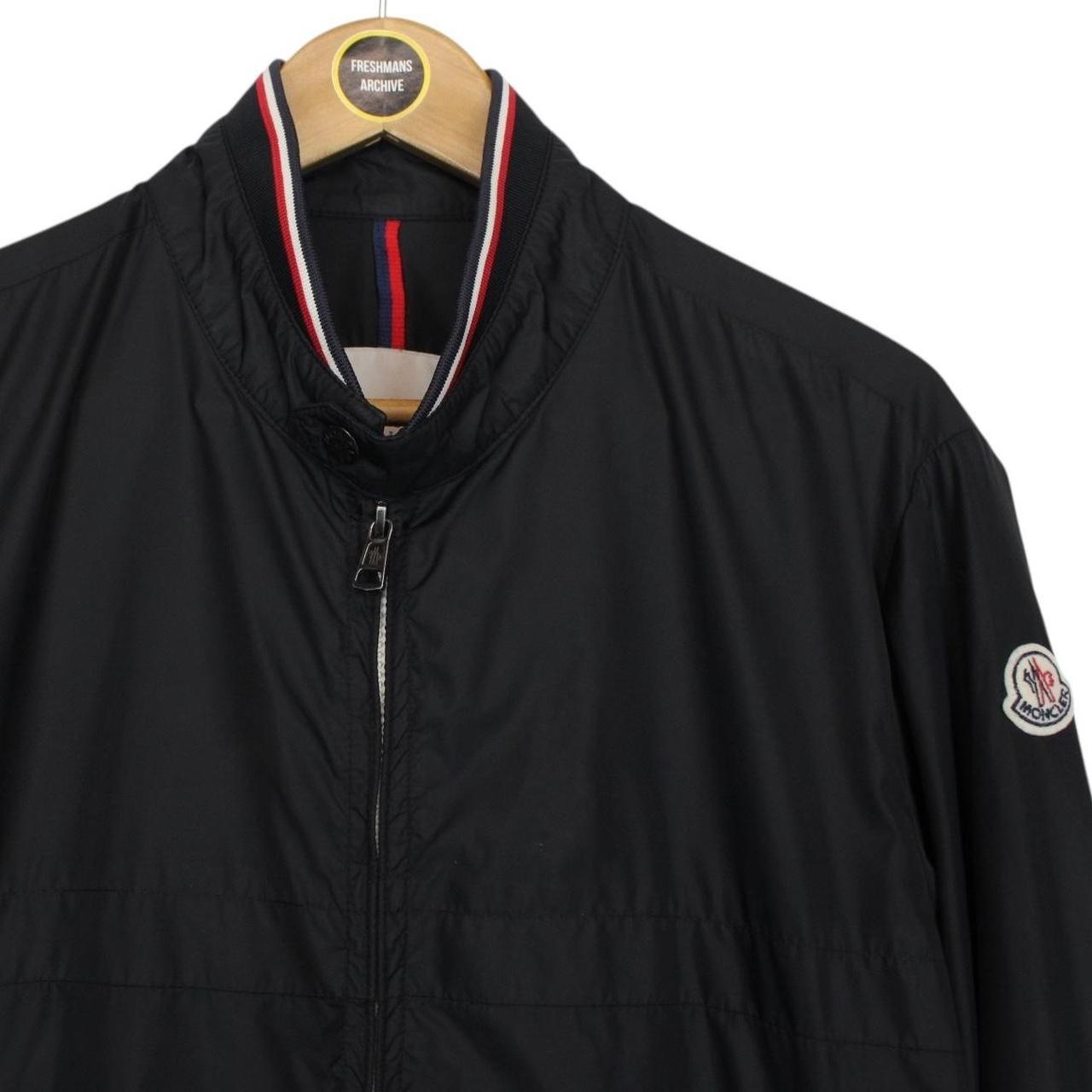 Moncler Albert Black Nylon Full Zip Bomber Jacket