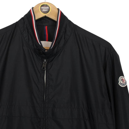 Moncler Albert Black Nylon Full Zip Bomber Jacket