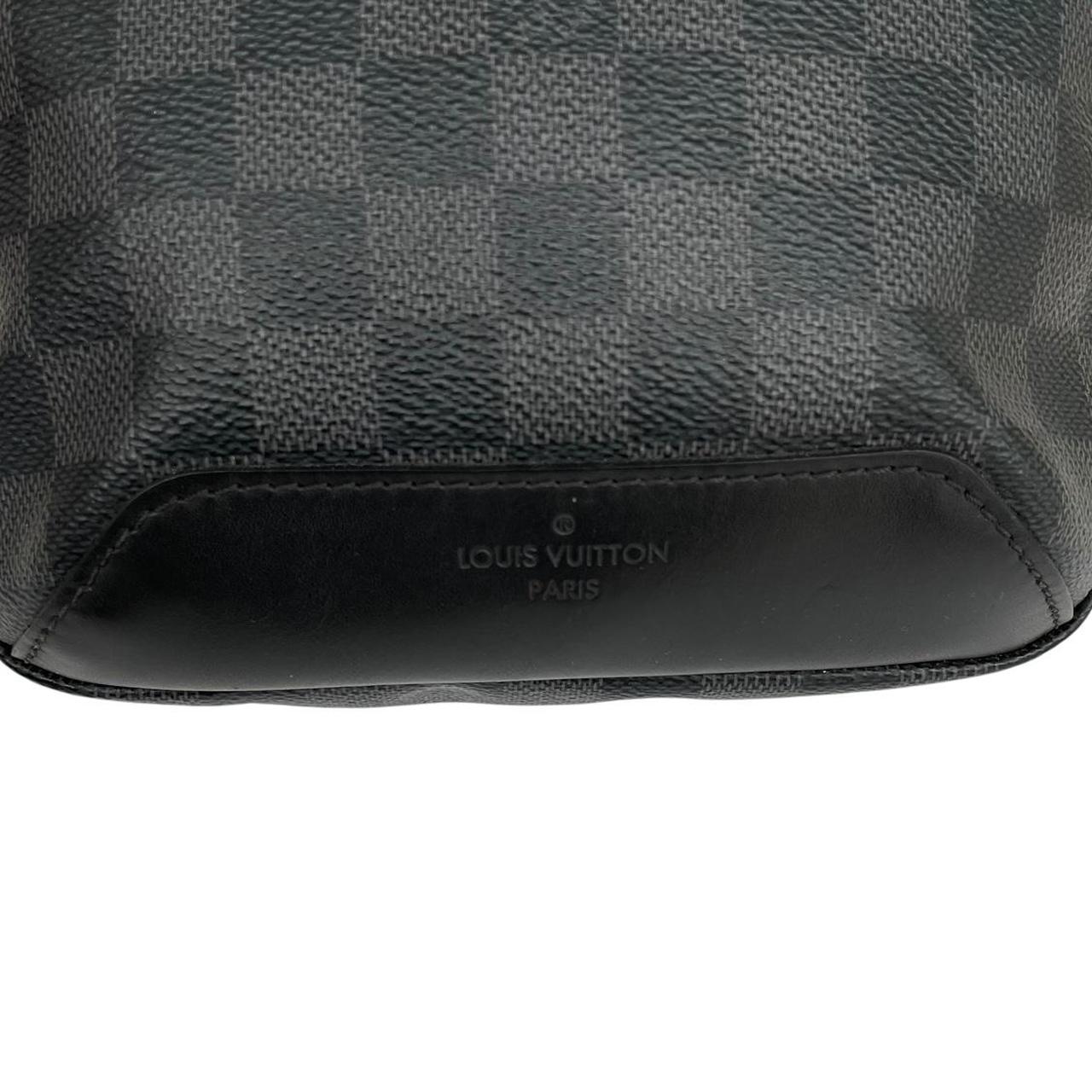 Louis Vuitton duffel bag graphite damier canvas with logo and light signs of use.