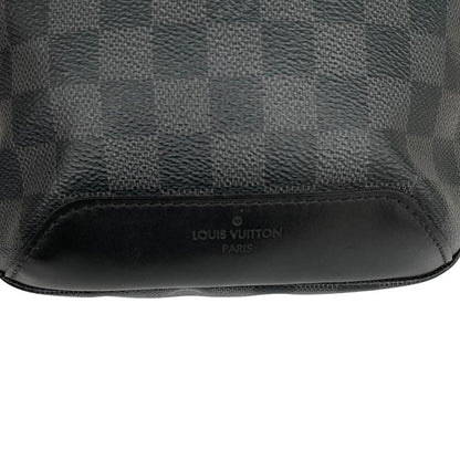 Louis Vuitton duffel bag graphite damier canvas with logo and light signs of use.