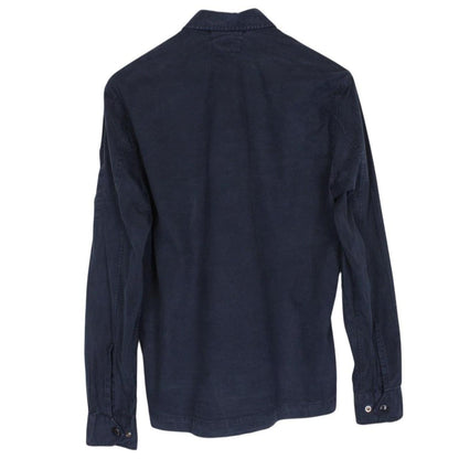 CP Company Navy Blue Cotton Long Sleeve Lens Shirt