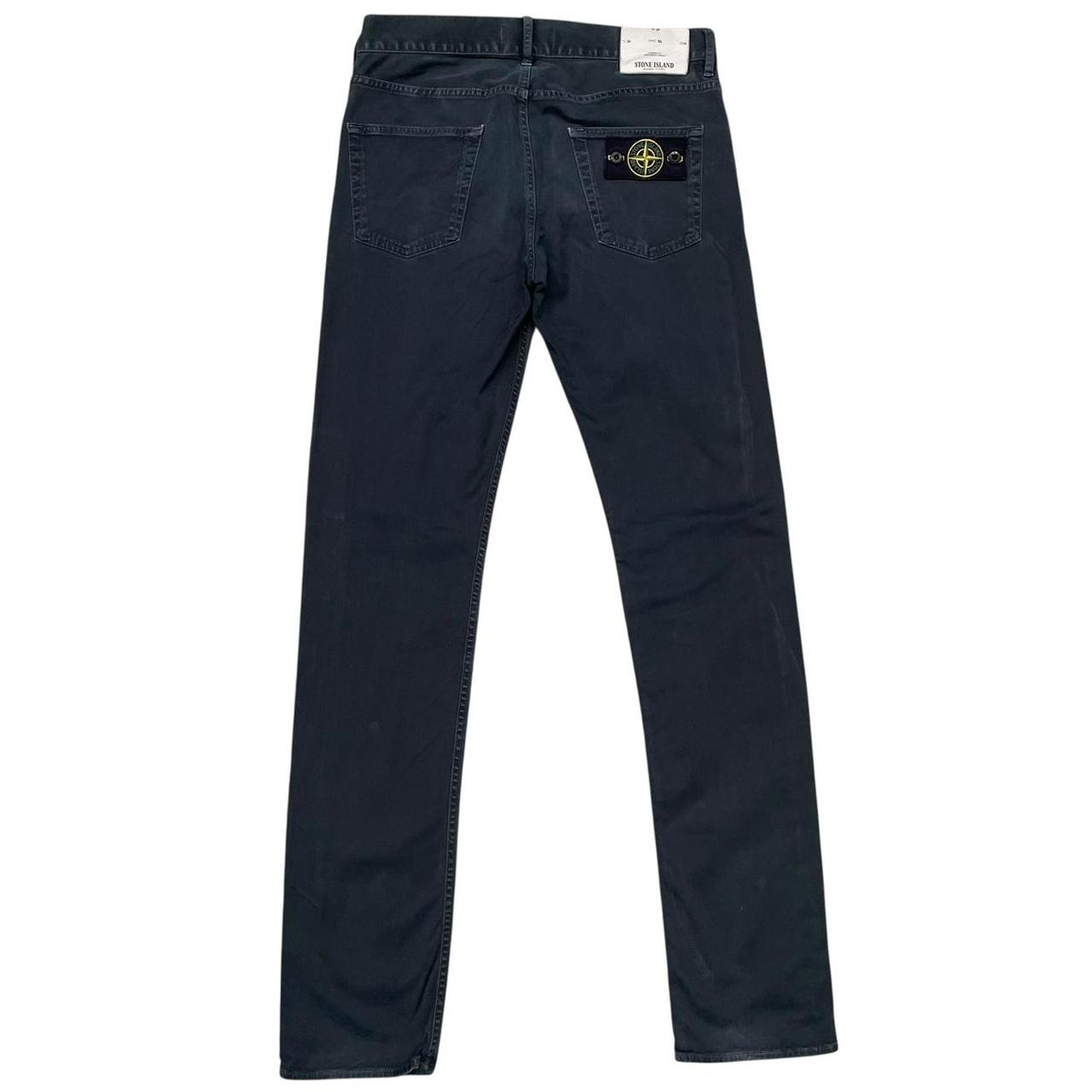 Stone Island AW 2015 Navy Blue Slim Fit Cotton Trousers