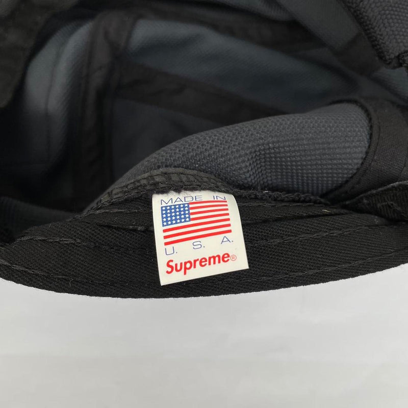 Supreme Black Washed Chino Twill 5 Panel Camp Baseball Cap