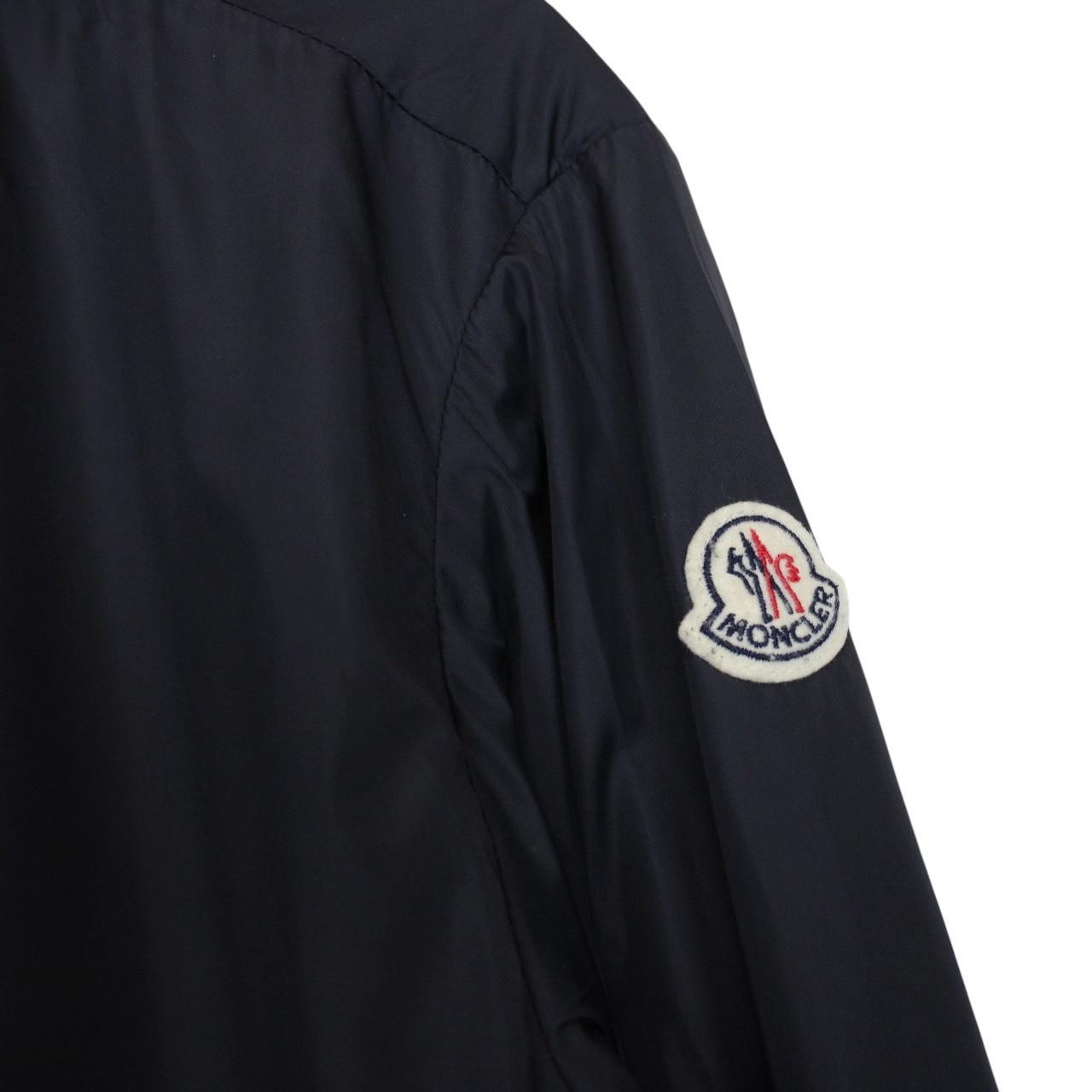 Moncler Miroir Navy Blue Full Zip Nylon Windbreaker Jacket