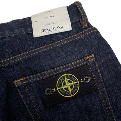 Stone Island AW 2016 Navy Blue RE-T Fit Denim Jeans