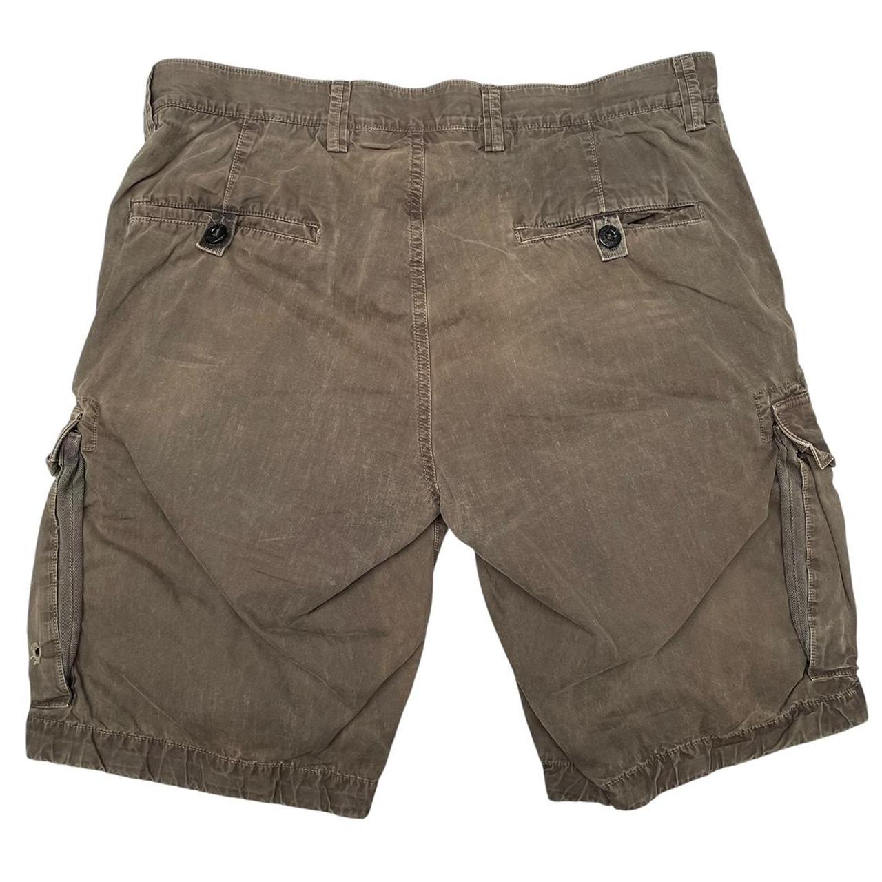 Stone Island SS 2012 Khaki Green Bermuda Cotton Cargo Shorts