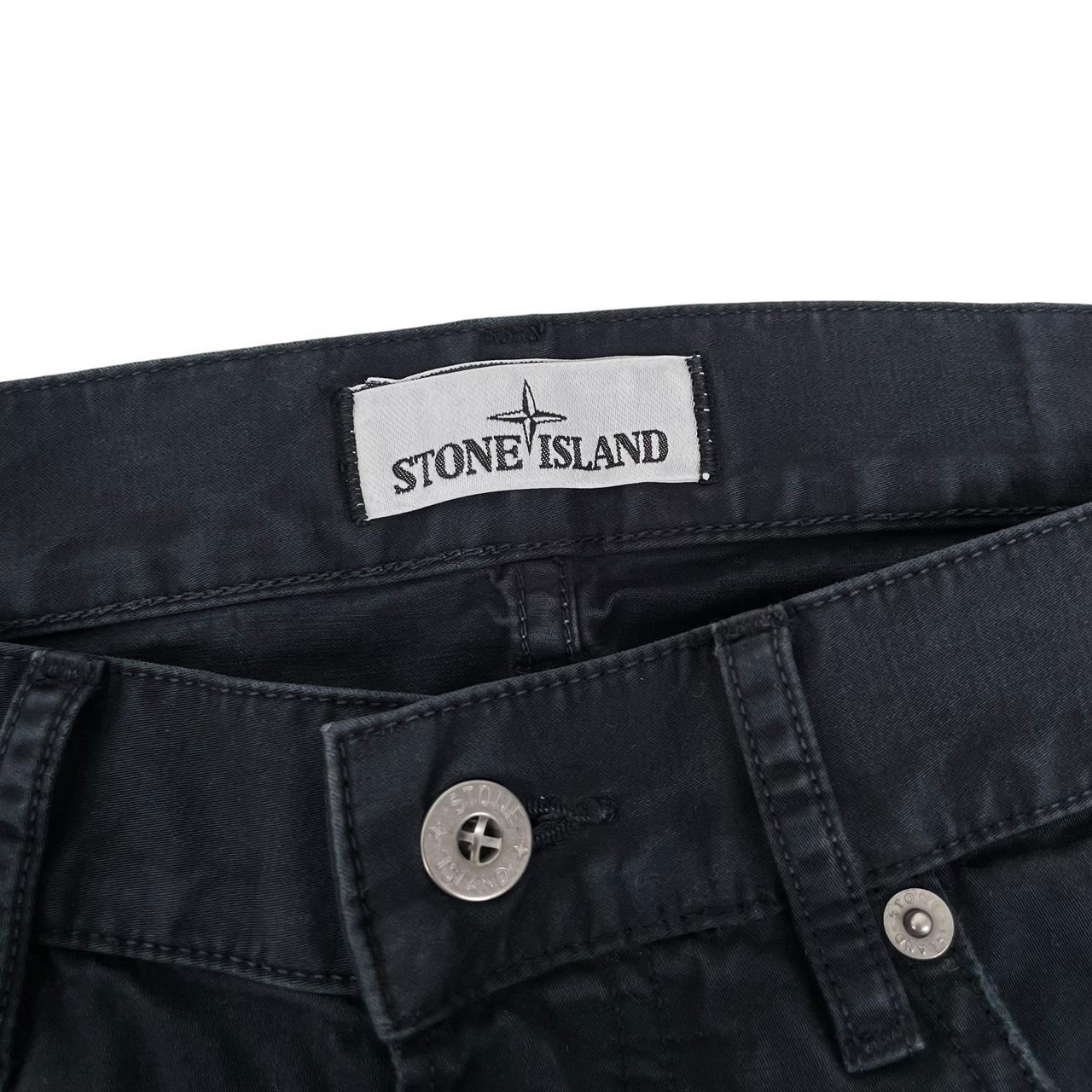 Stone Island AW 2018 Black Slim Fit Cotton Trousers