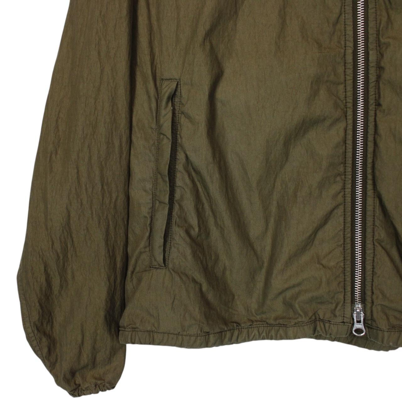 CP Company Khaki Green Full Zip Nylon Lens Hooded Jacket