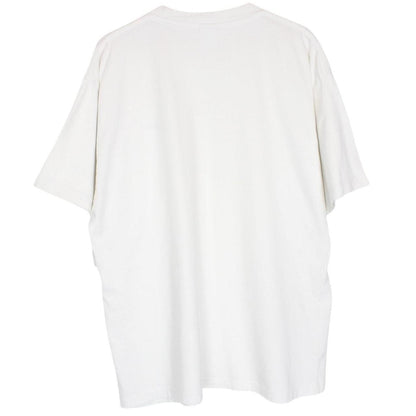 Nike white short sleeve cotton t-shirt with pocket and vintage logo detail.