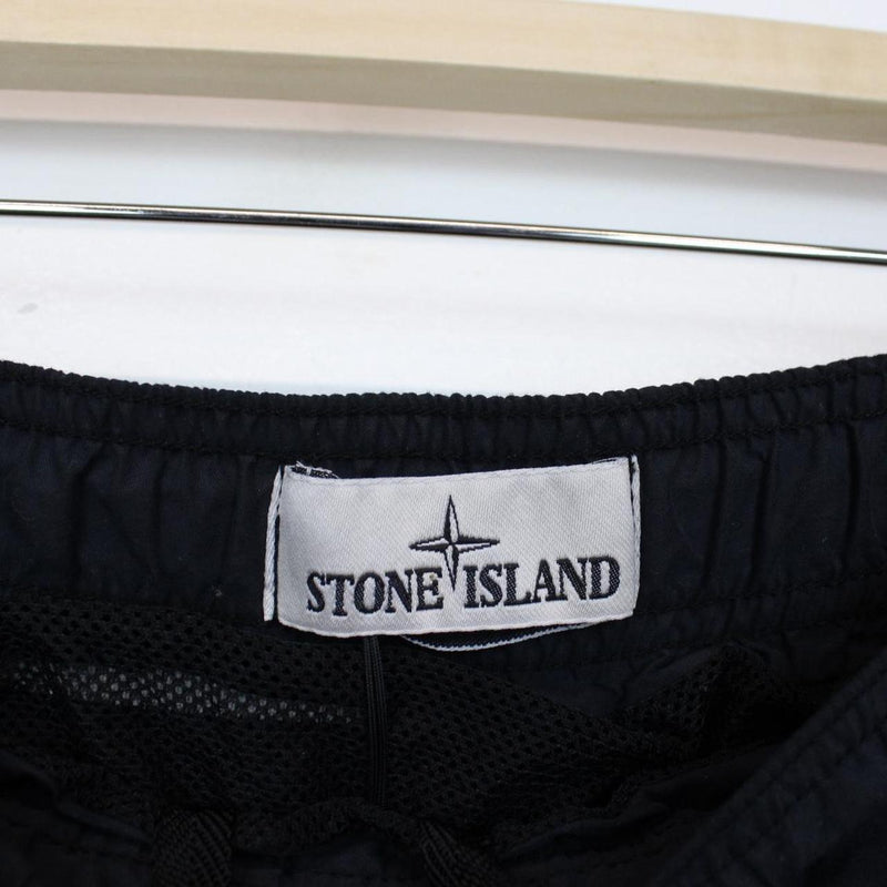 Stone Island SS 2022 Navy Blue Brushed Nylon Swim Shorts
