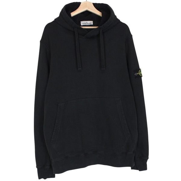 Stone Island AW 2020 Black Cotton Hoodie Jumper