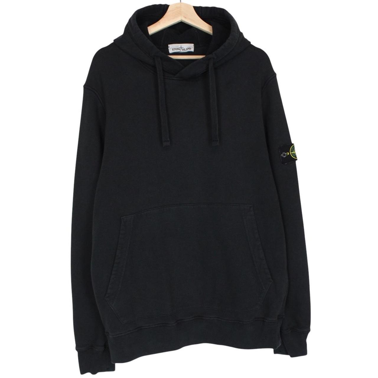 Stone Island AW 2020 Black Cotton Hoodie Jumper