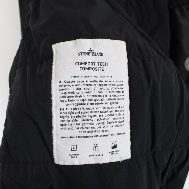 Stone Island AW 2019 Navy Blue Comfort Tech Composite Hooded Jacket