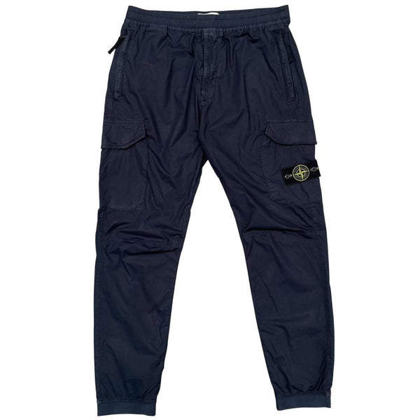 Stone Island SS 2020 Navy Blue RE-T Fit Cargo Trousers