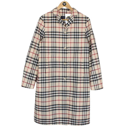 Burberry London Beige Nova Check Quilted Trench Coat