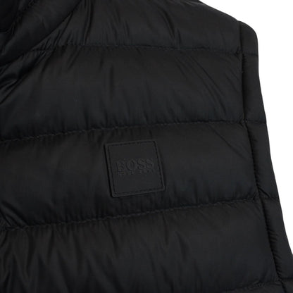 Hugo Boss Black Full Zip Logo Down Gilet / Bodywarmer