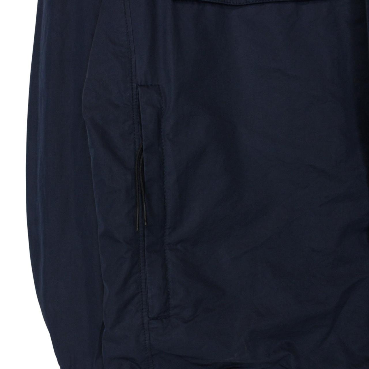 CP Company Navy Blue Micro-M Full Zip Goggle Jacket