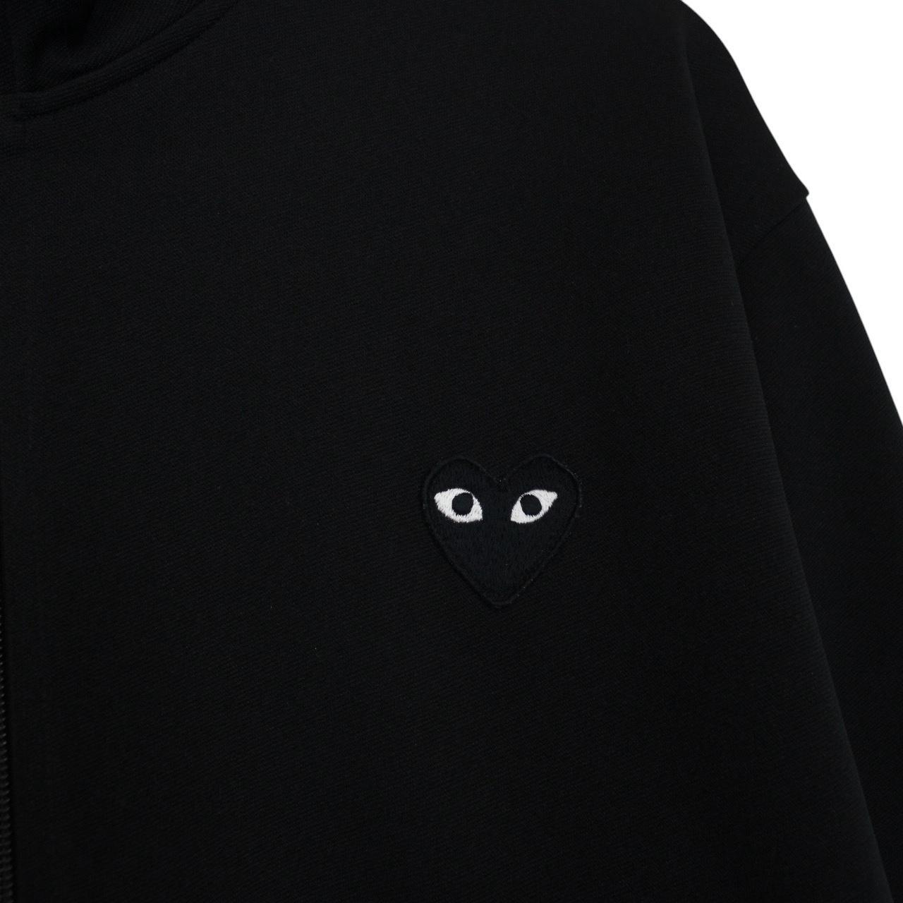 Comme des Garcons PLAY Black Heart Print Full Zip Track Jacket