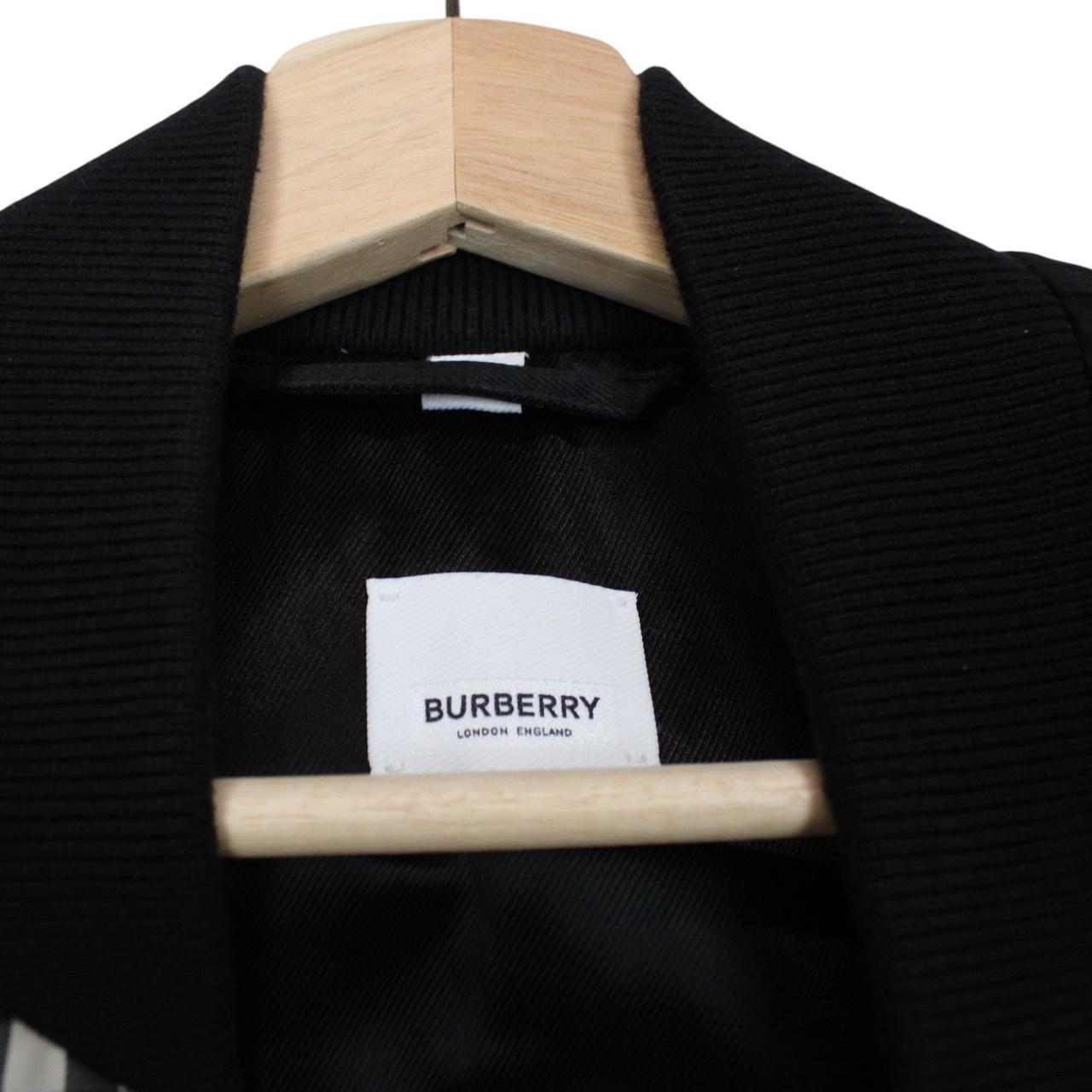 Burberry Tan and Black Nova Check Full Zip Harlington Bomber Jacket