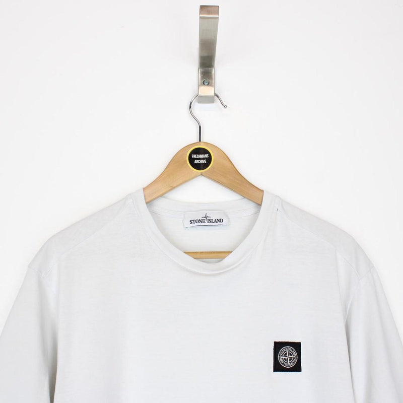 Stone Island AW 2018 Off White Short Sleeve Compass T-Shirt