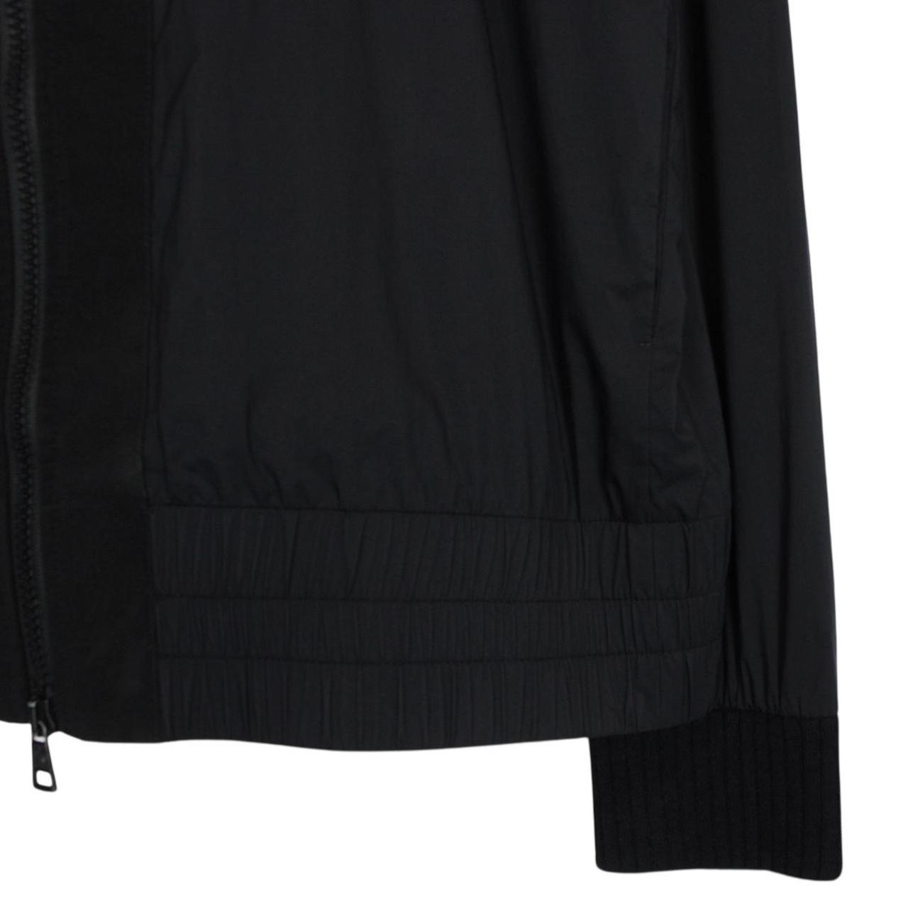Moncler Black Full Zip Nylon Lightweight Jacket